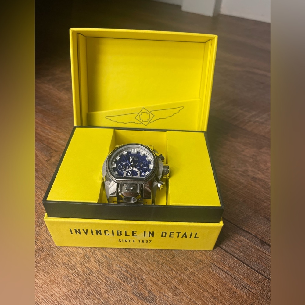 Invicta Reserve Bolt Zeus Magnum Silver and Blue Men's Watch 31549